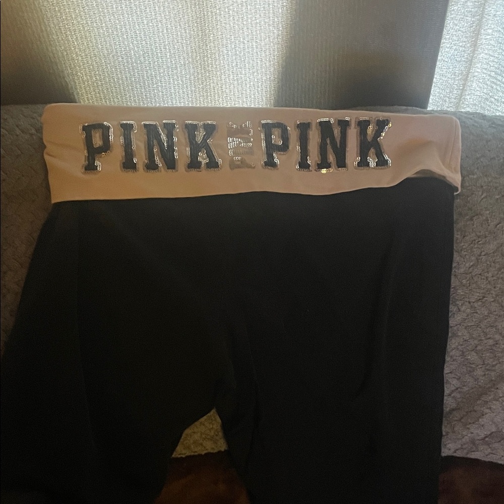 Victoria's Secret PINK Black Yoga Pants